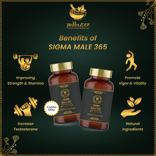 Sigma Male 365 (COMBO) - For Improved Sex Drive, Vitality & Sexual Performance